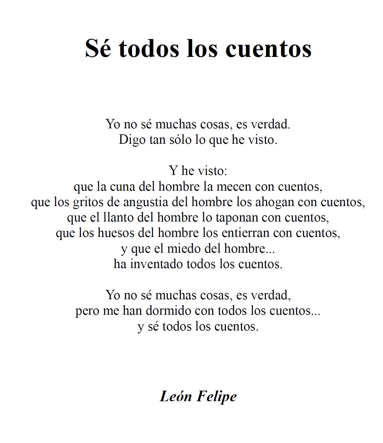 Me s� todos los cuentos